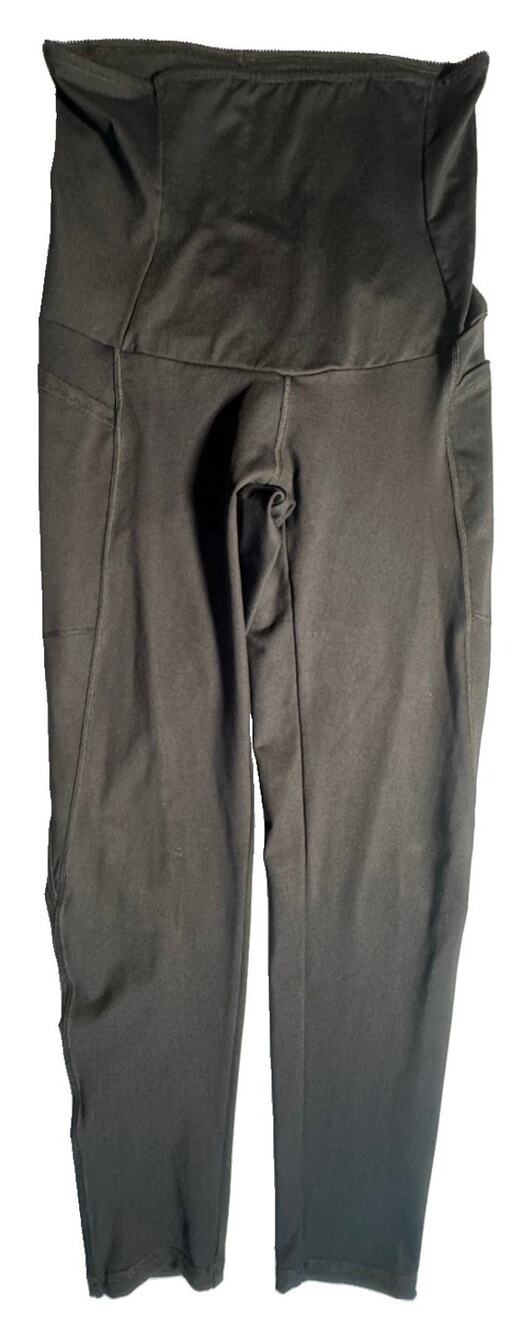 BelleFit Postpartum Compression Leggings Womens XL Black High Rise Pockets
